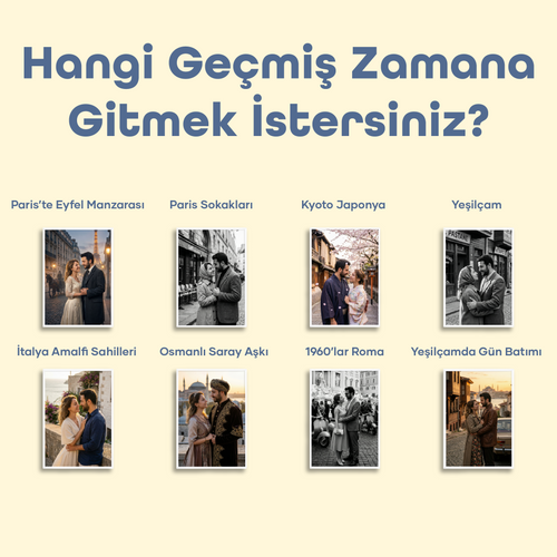 Geçmiş Evrende Biz Temalı Poster Tablo